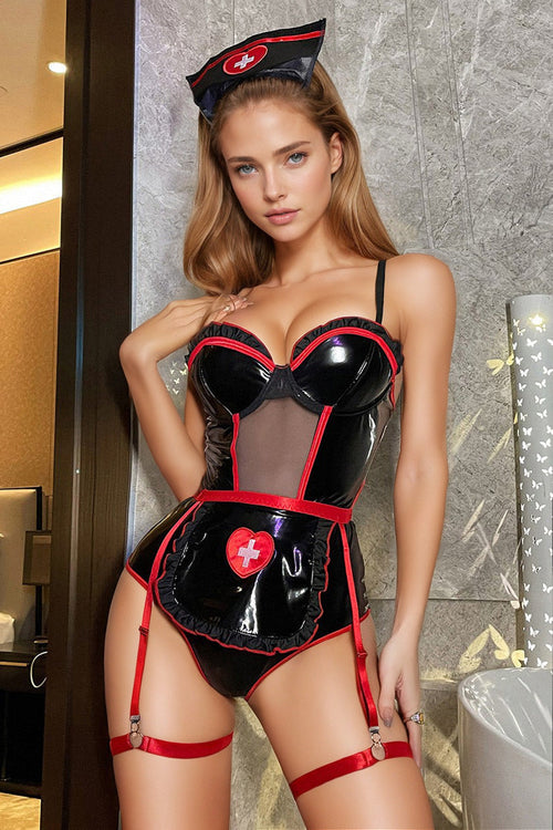 Sexy Wetlook Nurse Costume Silea