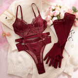 Rosalina Wine Kiss Bodysuit view 7