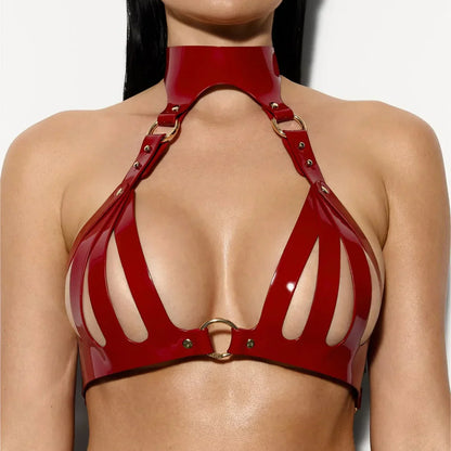 Faux Leather Lingerie Set Gothyx H
