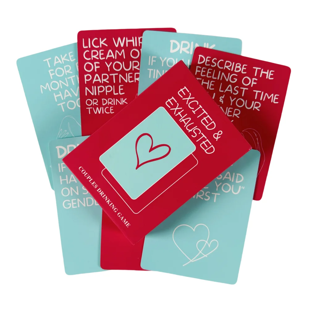 Excited Exhausted Card Game Honey Play Box