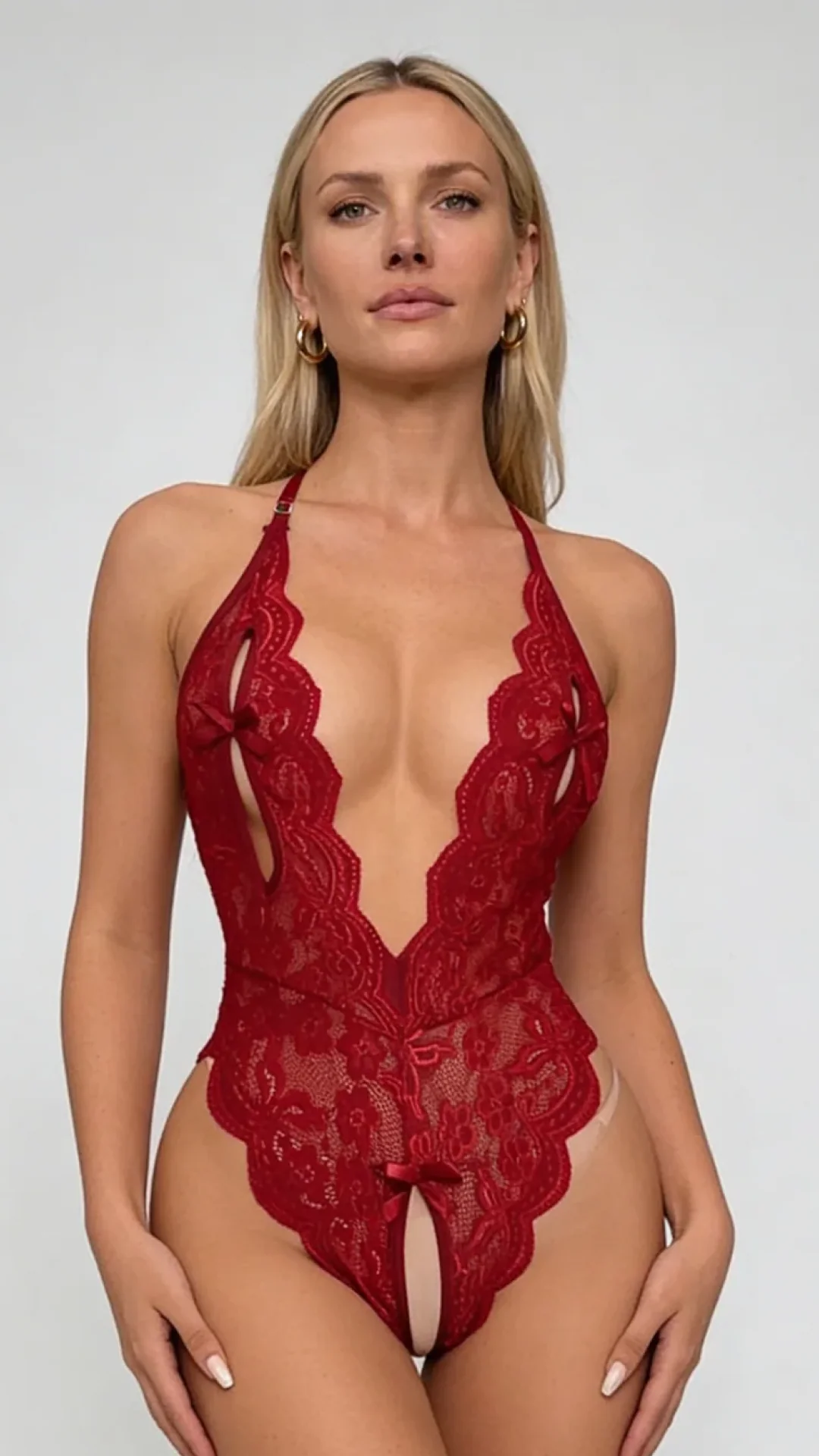 Noir Whisper Crotchless Lingerie